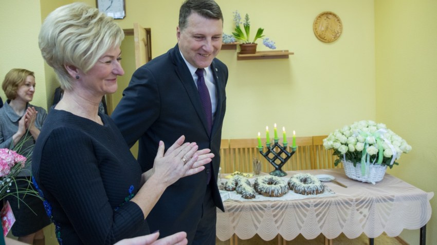 Genovefas Blimhenas 100 gadu jubileja ar Latvijas Valsts prezidentu un prezidenta kundzi