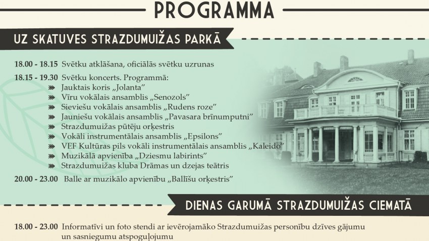 Strazdumuižas ciemata svētku 2018 programma