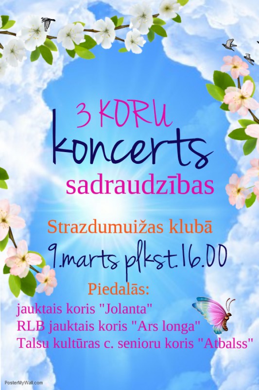 3 koru sadraudzības koncerts Strazdumuižas klubā