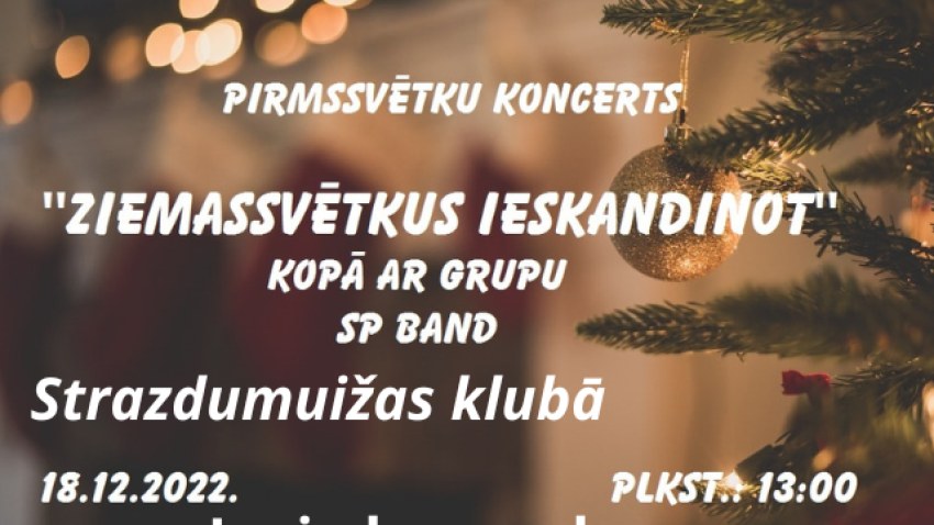 Pirmssvētku koncerts "Ziemassvētkus ieskandinot"