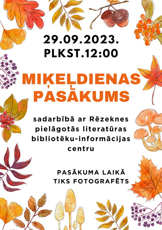 Miķeļdienas pasākums - 29.09.