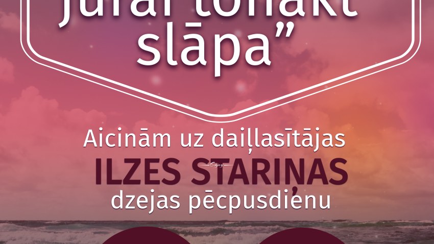 Daiļlasītājas  Ilzes Stariņas dzejas pēcpusdiena 16.martā plkst. 13:00