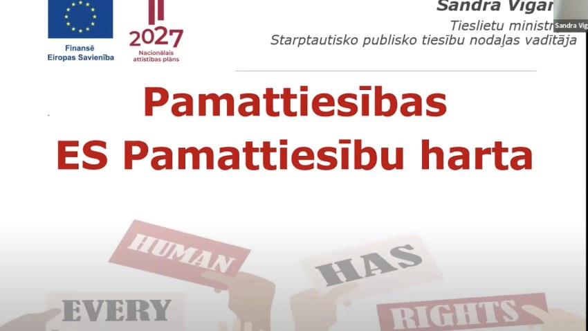  Seminārs “Horizontālā principa “Vienlīdzība, iekļaušana, nediskriminācija un pamattiesību ievērošana”